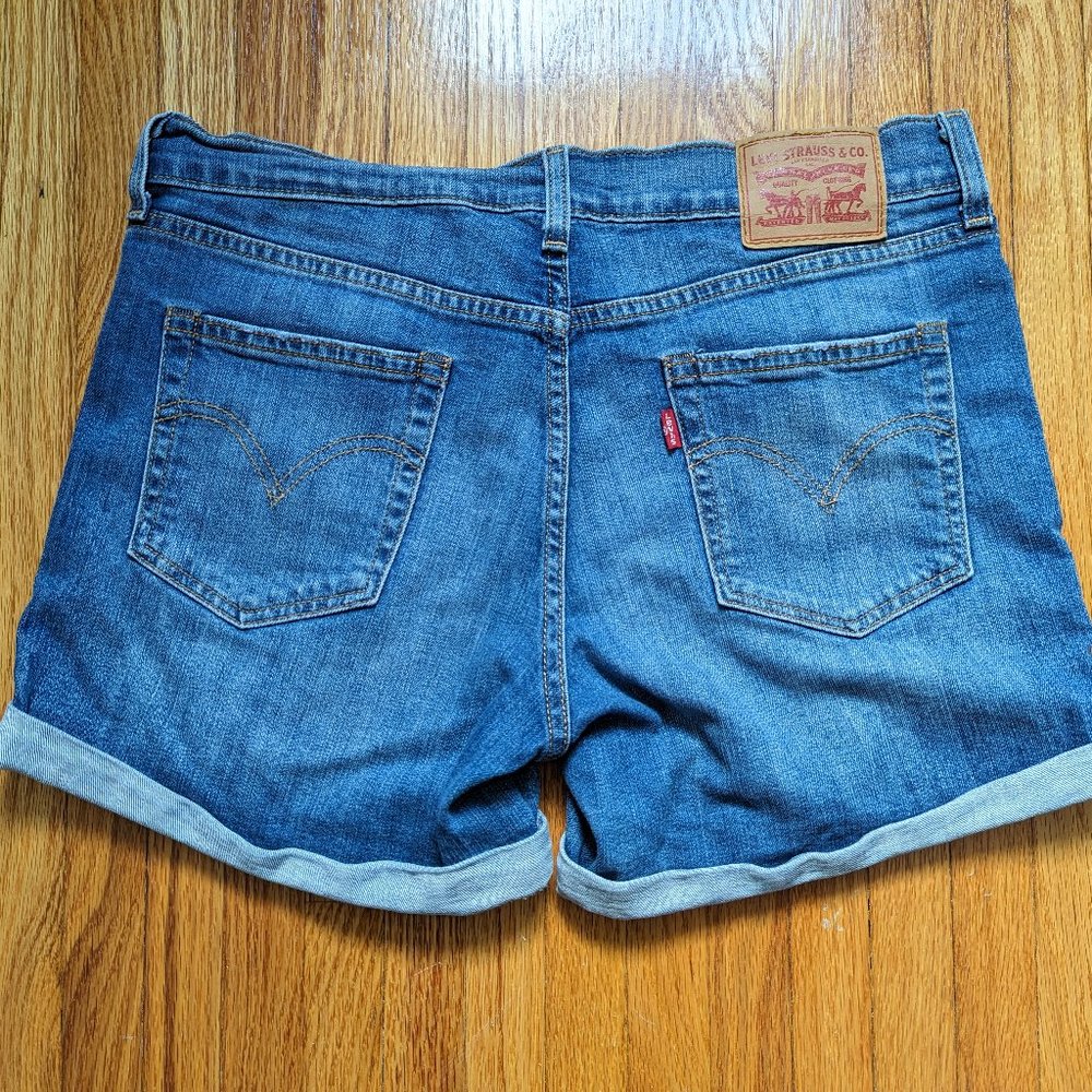 Levi's distressed shorts